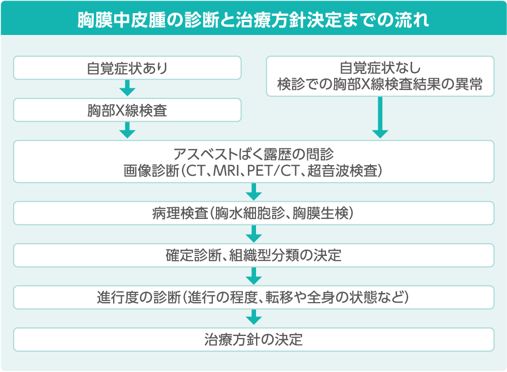 胸膜中皮腫の診断と治療方針決定までの流れ